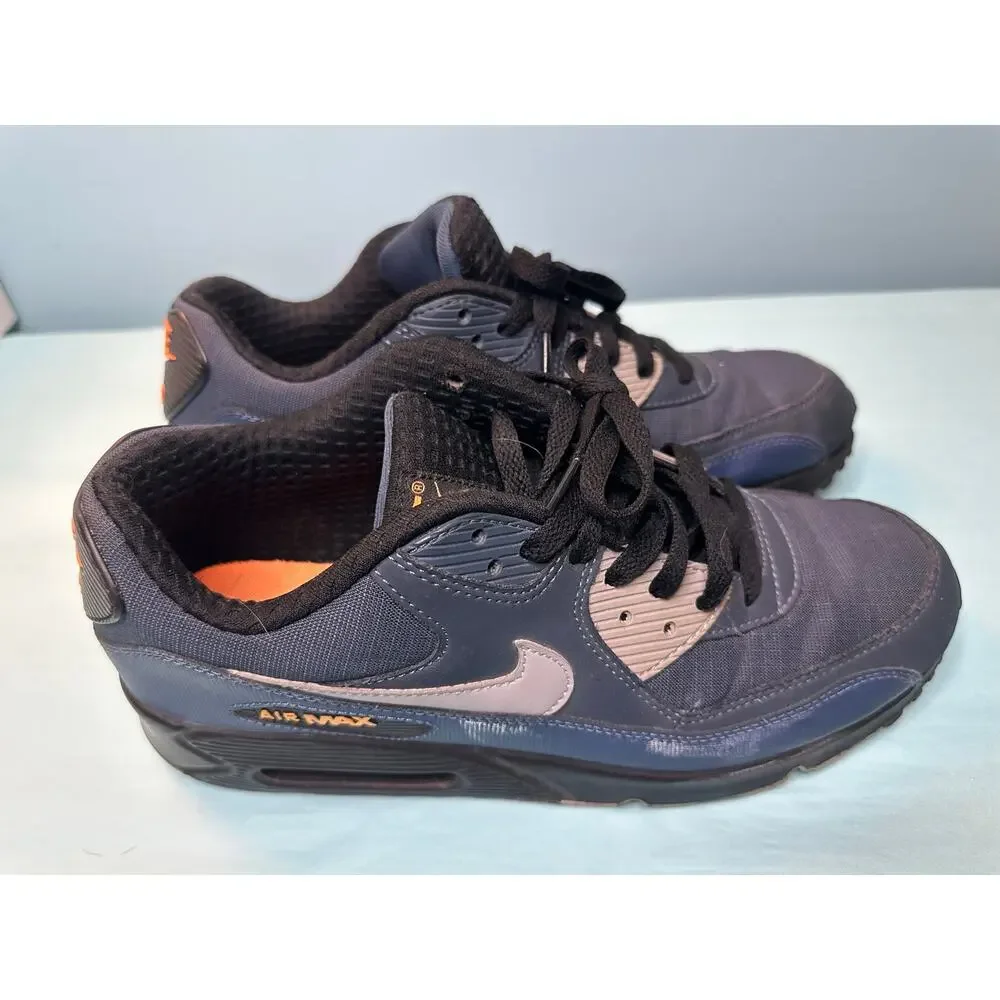 Nike Air Max 90 Essential 'Squadron Blue'  Blue - Black - Safety Orange 10.5 - Picture 5 of 7